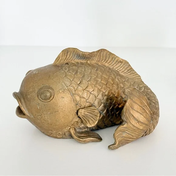 Gold Fish Figurines | Vintage-Inspired Home Decor Accents - Picture 8 of 12